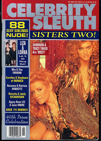 CELEBRITY SLEUTH magazine side cover Issue 40 Vol 6 #6 1993