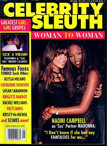 CELEBRITY SLEUTH magazine side cover Issue 62 Vol 9 #1 1995