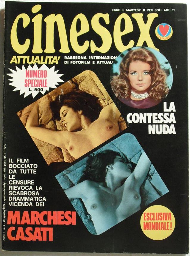 CINESEX magazine side cover Issue 8  Attualita  1972