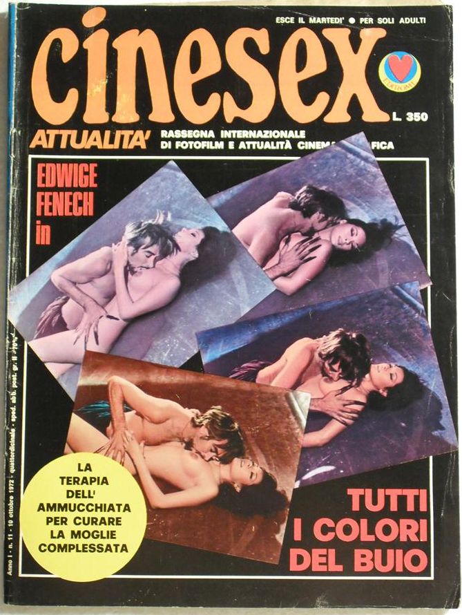 CINESEX magazine side cover Issue 11  Attualita  1972
