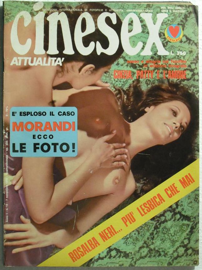 CINESEX magazine side cover Issue 13  Attualita  1972