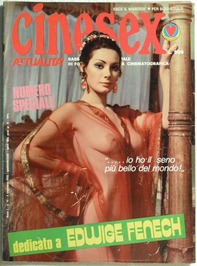 CINESEX magazine side cover Issue 15  Attualita  1972