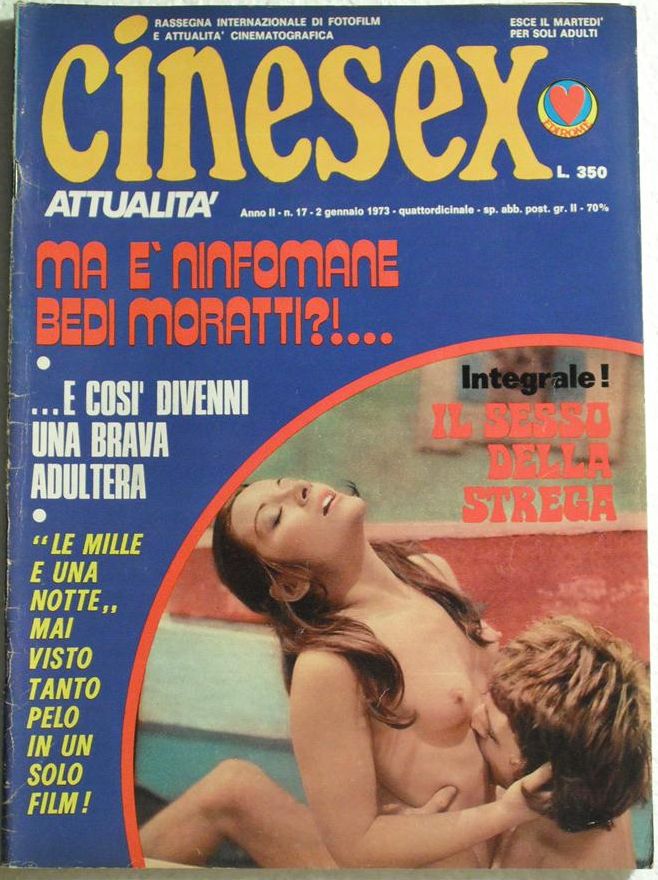 CINESEX magazine side cover Issue 17  Attualita  1973