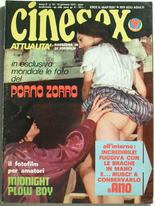 CINESEX magazine side cover Issue 18  Attualita  1973