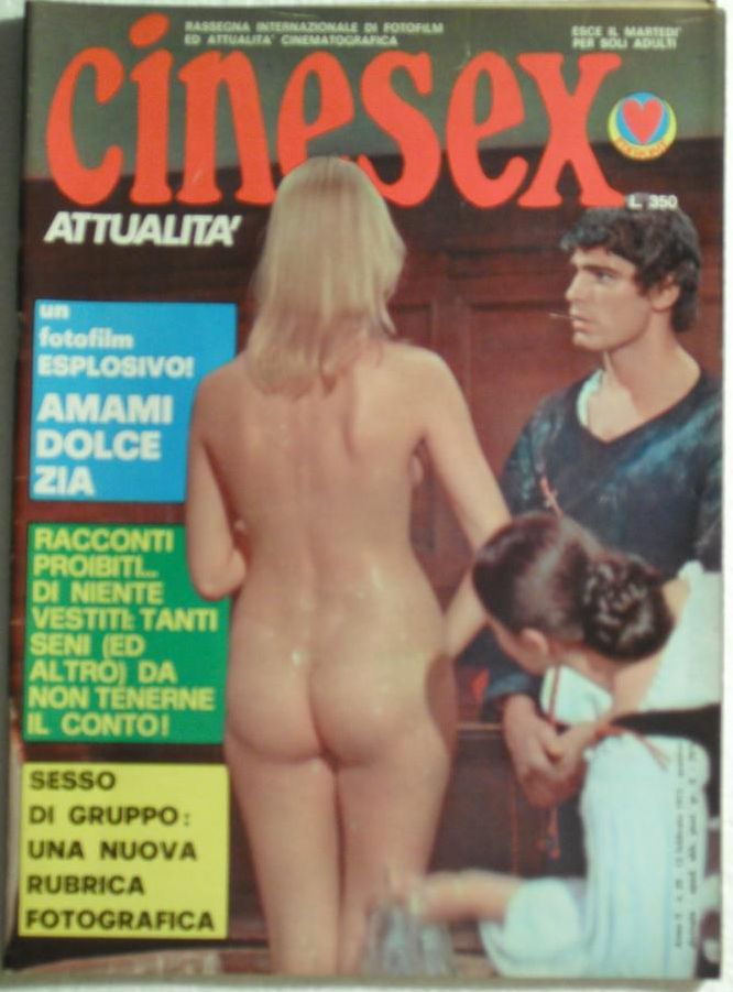 CINESEX magazine side cover Issue 20  Attualita  1973