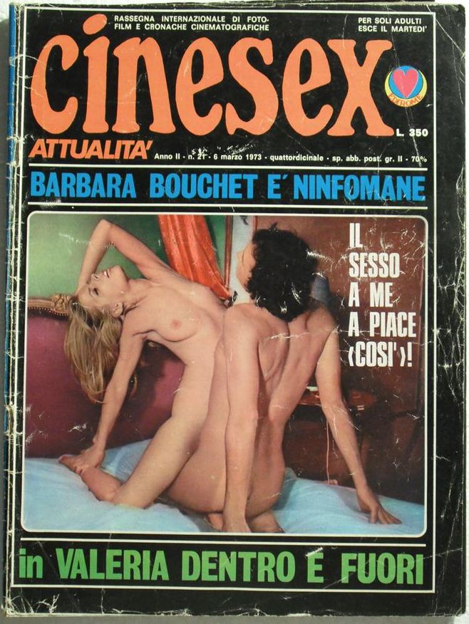 CINESEX magazine side cover Issue 21  Attualita  1973