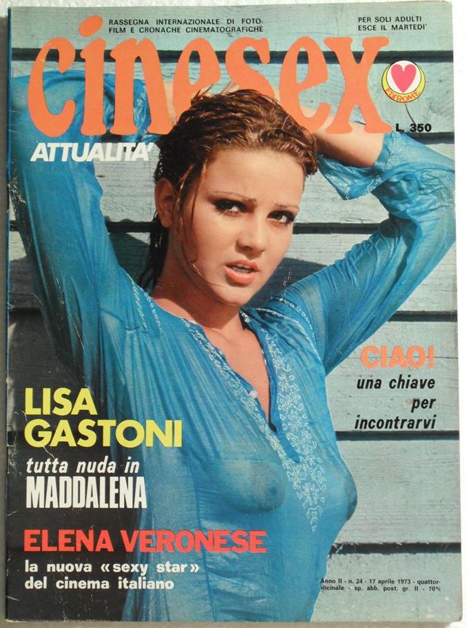 CINESEX magazine side cover Issue 24  Attualita  1973