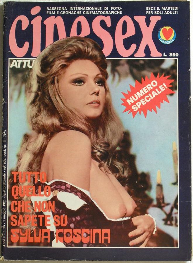 CINESEX magazine side cover Issue 25  Attualita  1973