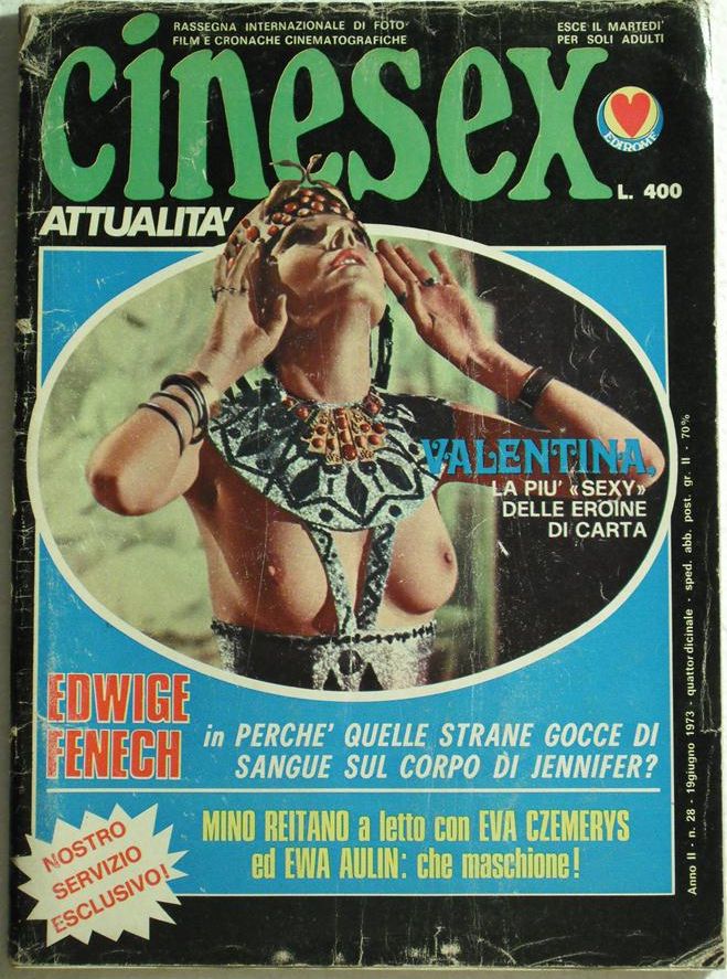CINESEX magazine side cover Issue 28  Attualita  1973