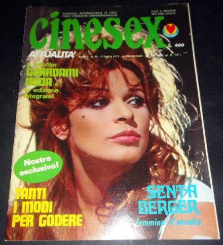 CINESEX magazine side cover Issue 30  Attualita  1973