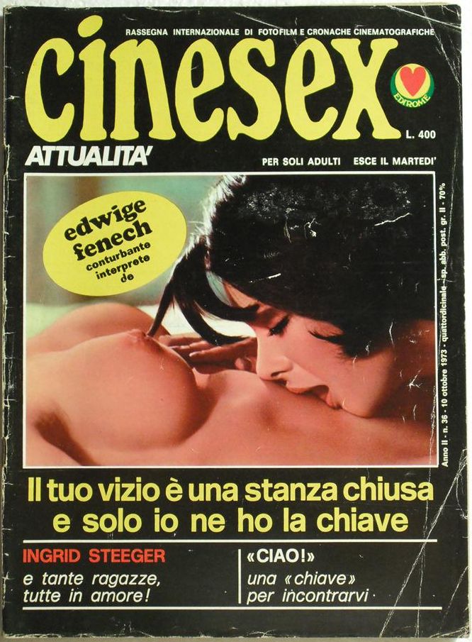 CINESEX magazine side cover Issue 36  Attualita  1973