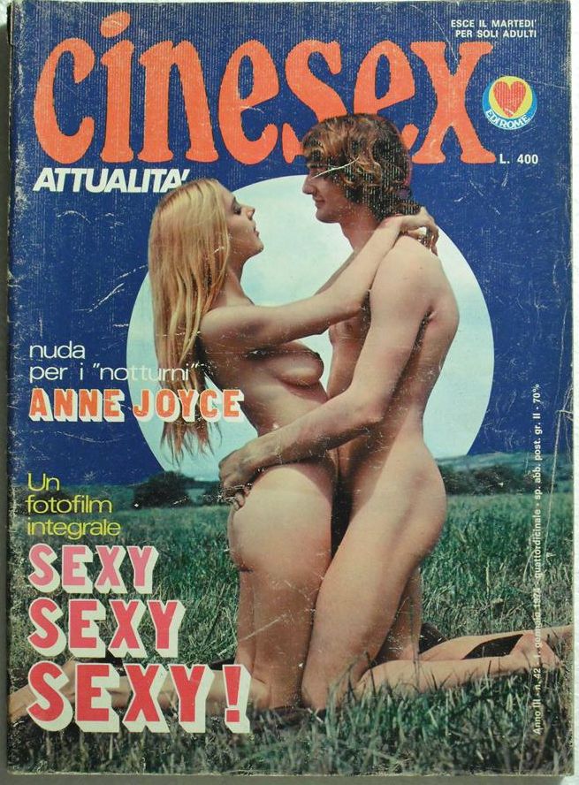 CINESEX magazine side cover Issue 42  Attualita January 1974