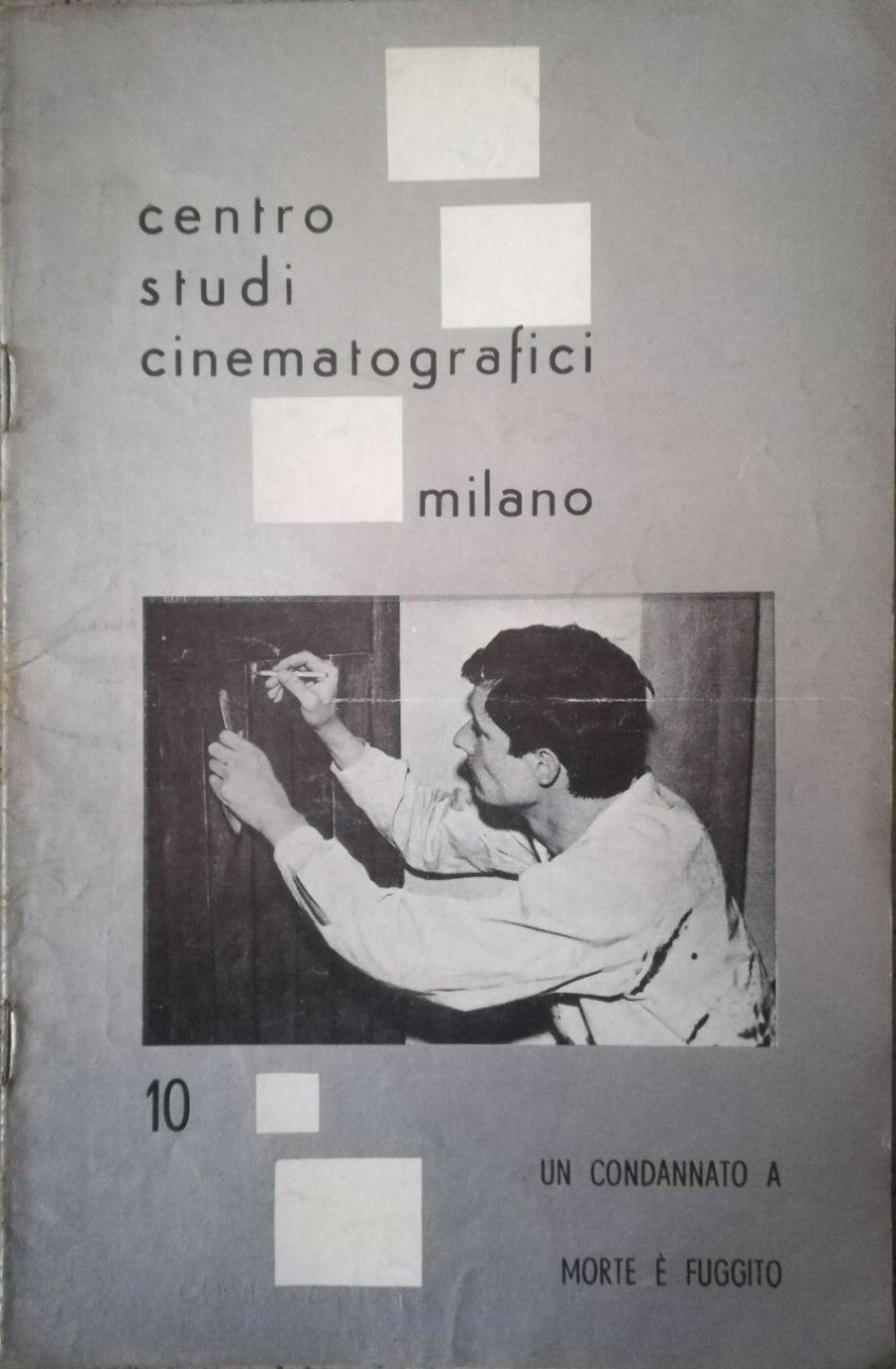 CSC/CENTRO STUDI CINEMATOGRAFICI magazine side cover Issue 10 April 1959