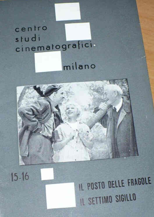 CSC/CENTRO STUDI CINEMATOGRAFICI (Rome) magazine side cover Issue 15-16  March 1960