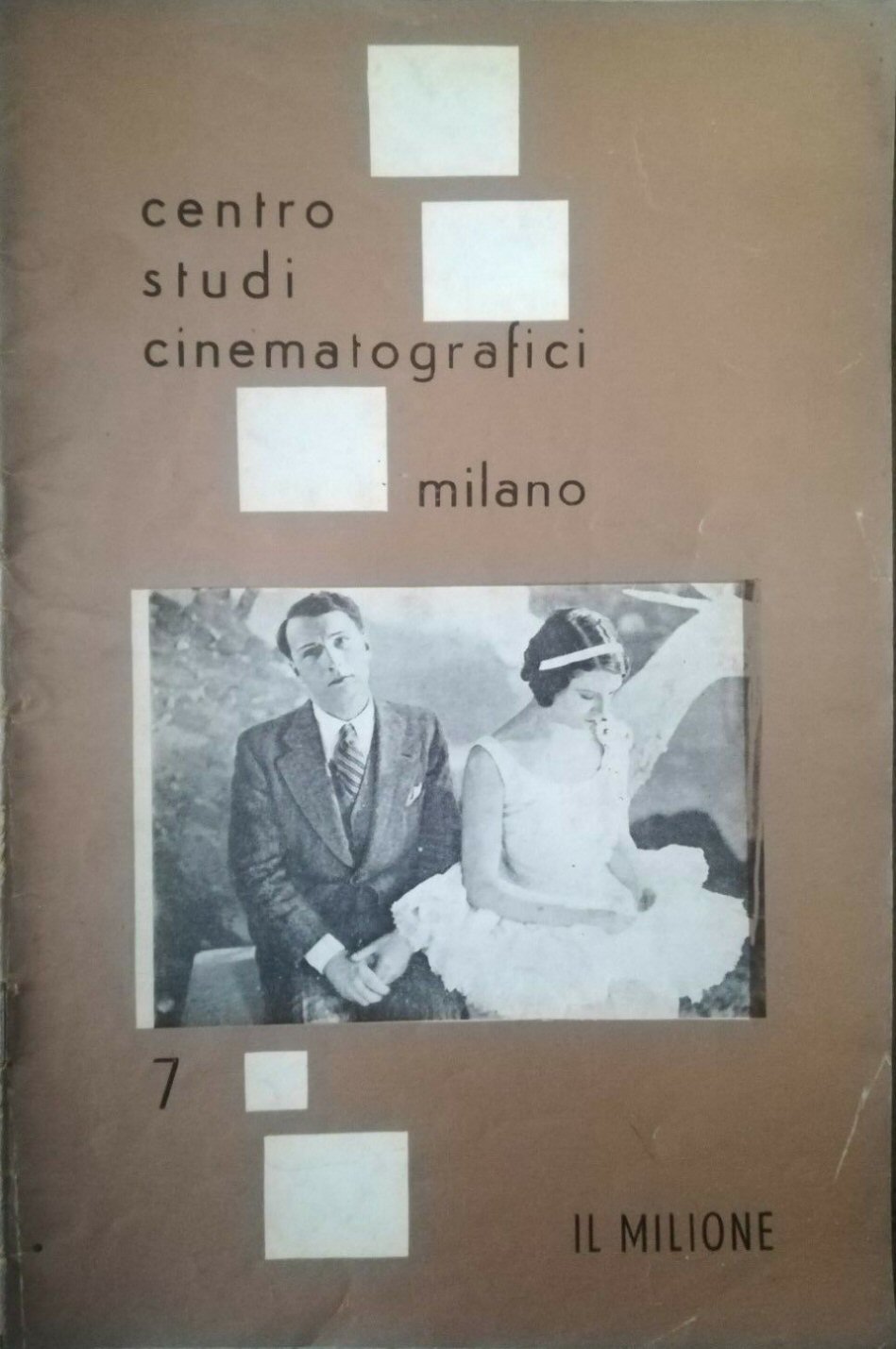 CSC/CENTRO STUDI CINEMATOGRAFICI magazine side cover Issue 7   1959
