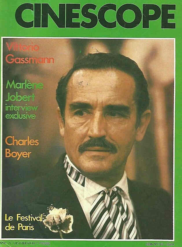 CINESCOPE (70s) magazine side cover Issue 8   1979