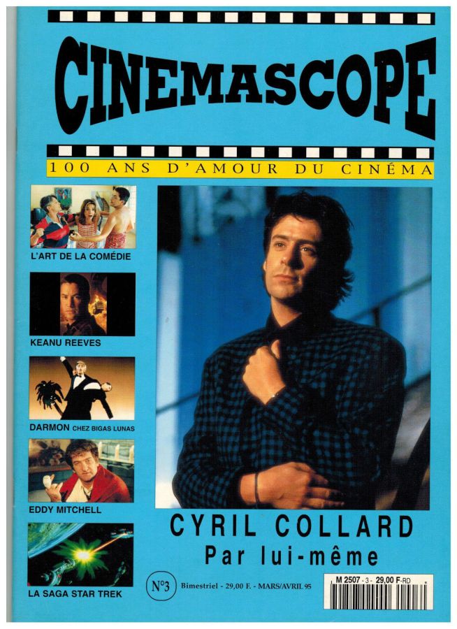 CINEMASCOPE (Fr) magazine side cover Issue 3 March/April 1995