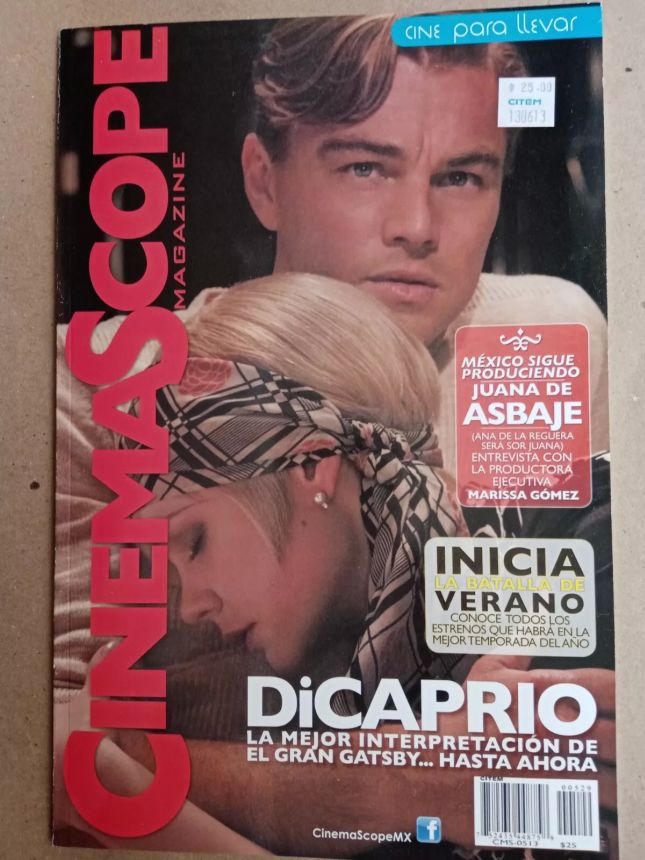 CINEMASCOPE (MEXICO) magazine side cover  May 2013