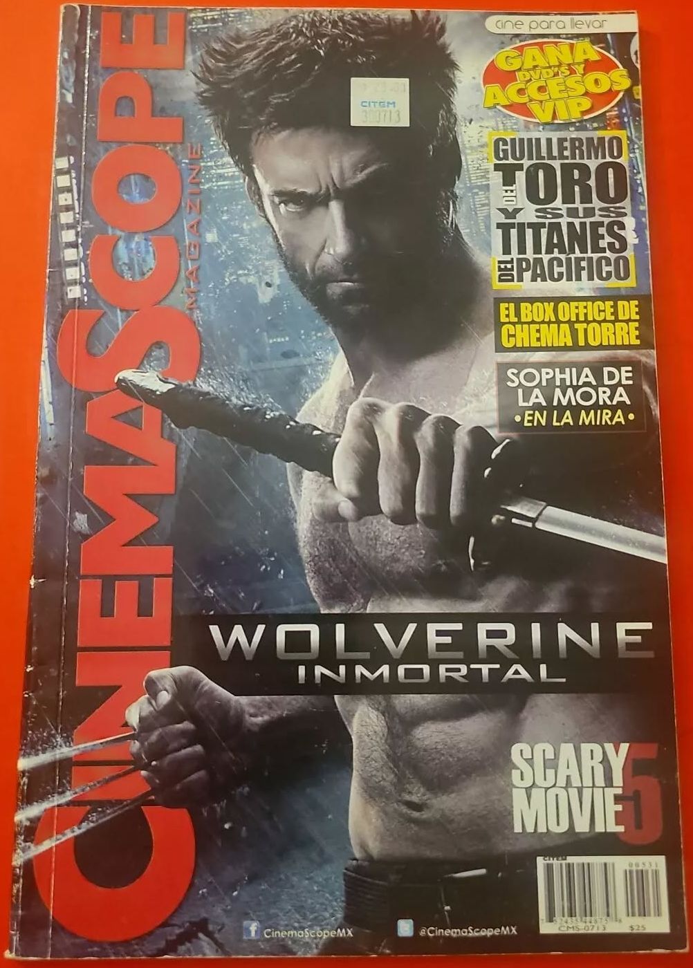 CINEMASCOPE (MEXICO) magazine side cover  July 2013