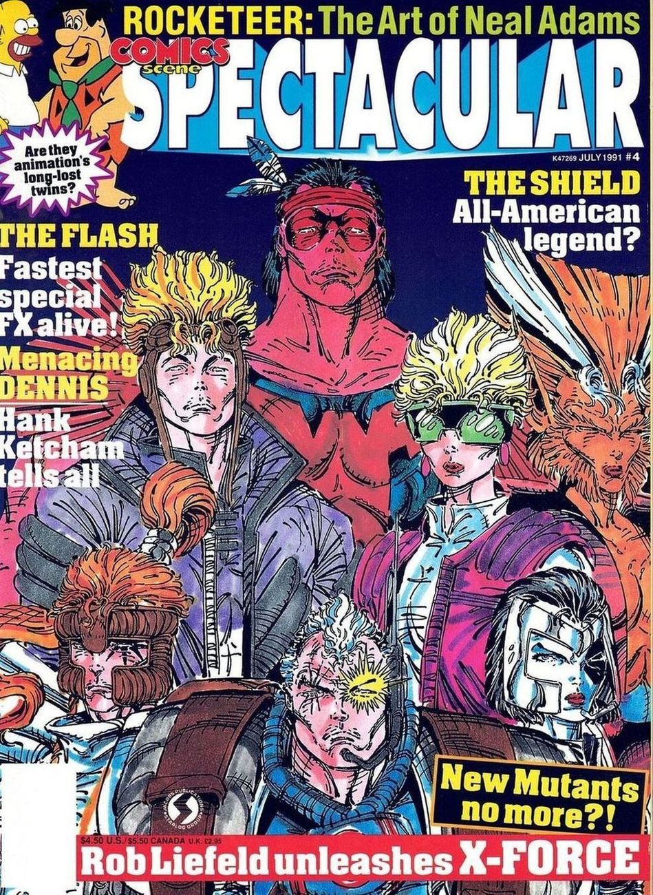 COMICS SCENE SPECTACULAR magazine side cover Issue 4  July 1991