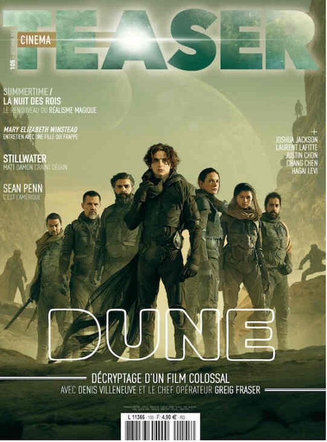 CINEMA TEASER magazine side cover Issue 105  September 2021