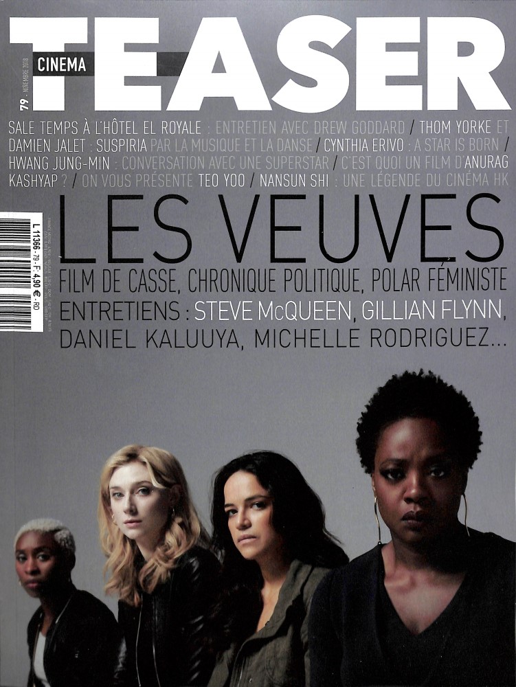 CINEMA TEASER magazine side cover Issue 79  November 2018