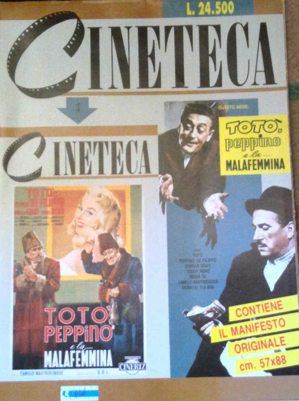 CINETECA (1990) magazine side cover Issue 3  1990