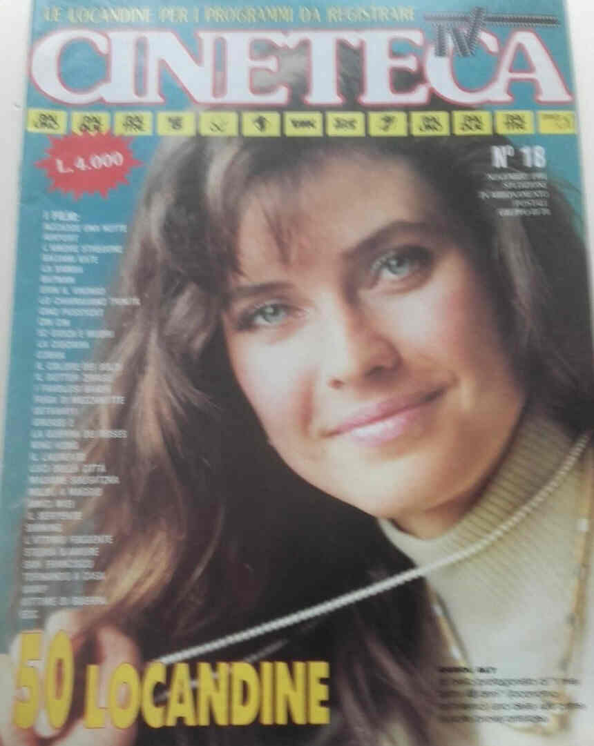 CINETECA TV magazine side cover Issue 18  November 1991
