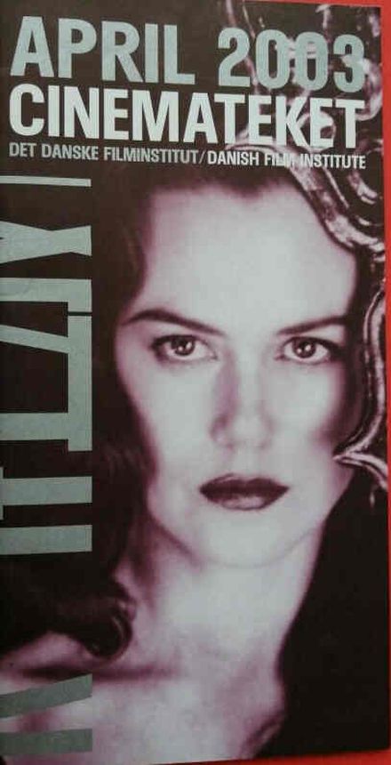 CINEMATEKET (Dk) magazine side cover  April 2003