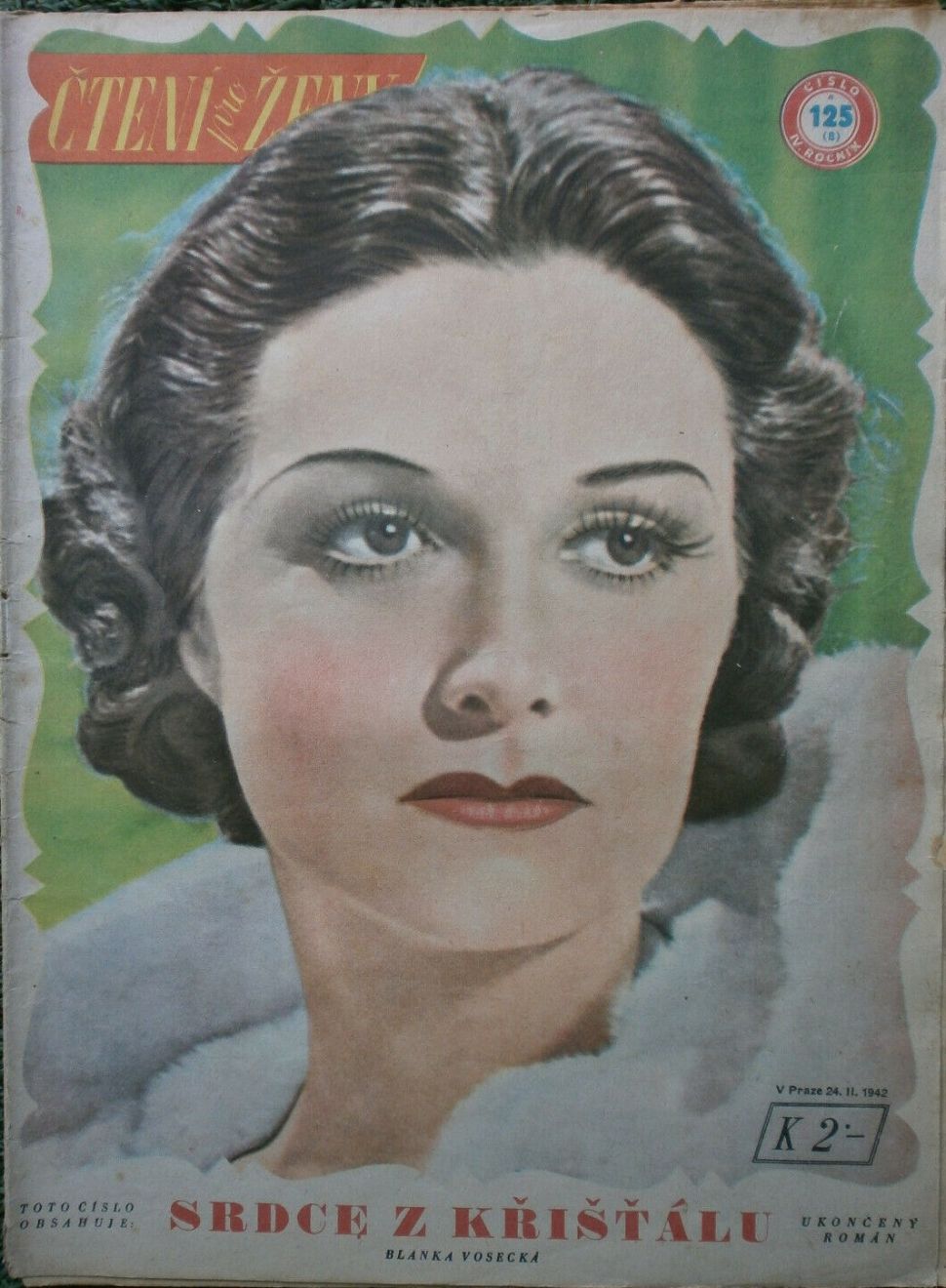 CTENI PRO ZENY magazine side cover Issue 125   1942