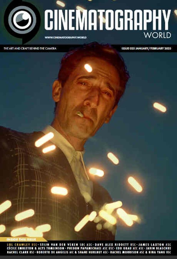 CINEMATOGRAPHY WORLD magazine side cover Issue 25  January/February 2025