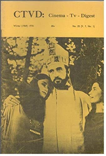 CTVD-CINEMA-TV-DIGEST magazine side cover Issue 25 Winter 1969