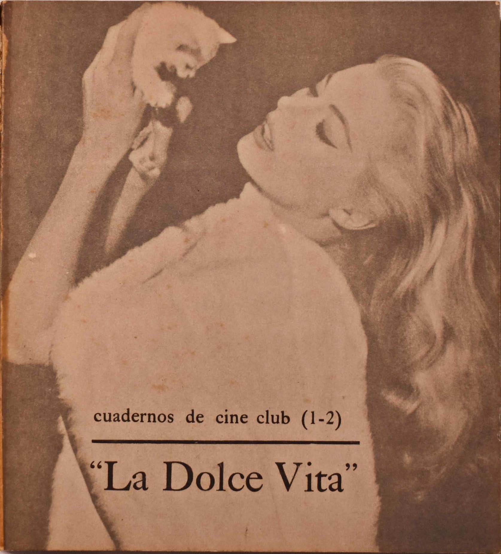CUADERNOS DE CINE CLUB magazine side cover Issue 1-2   1961