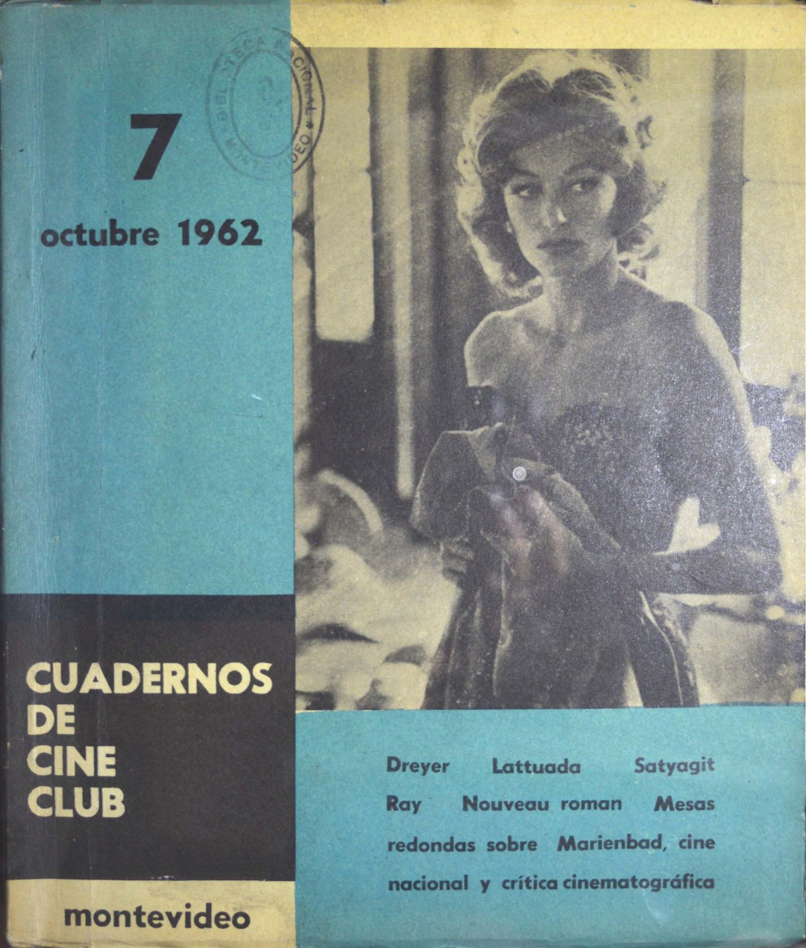 CUADERNOS DE CINE CLUB magazine side cover Issue 7   1962