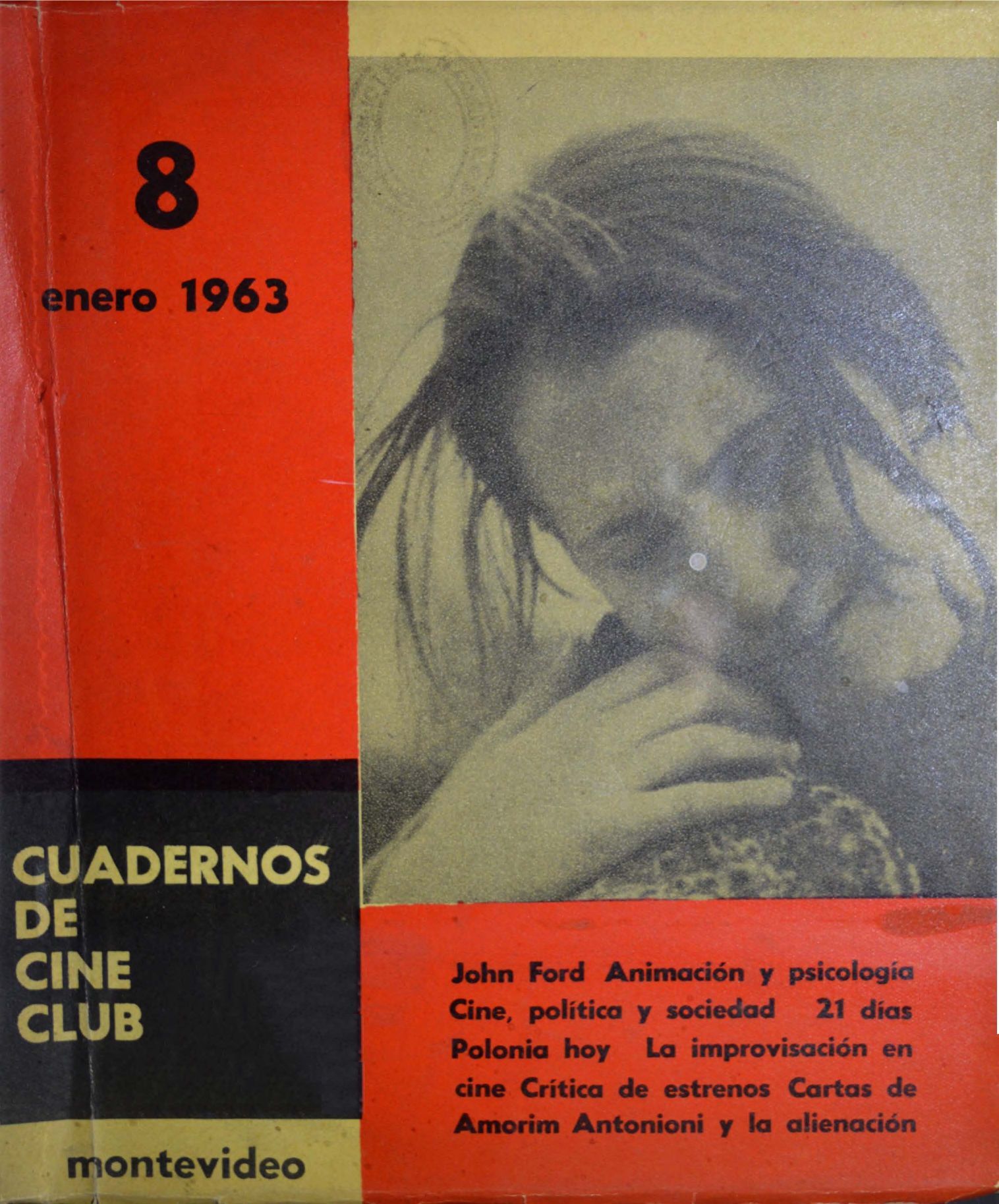 CUADERNOS DE CINE CLUB magazine side cover Issue 8  January 1963