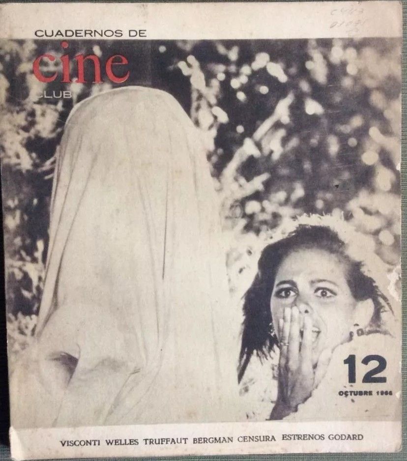 CUADERNOS DE CINE CLUB magazine side cover Issue 12  October 1966