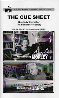 CUE SHEET magazine side cover  Vol 24 #1-2 January-April 2009