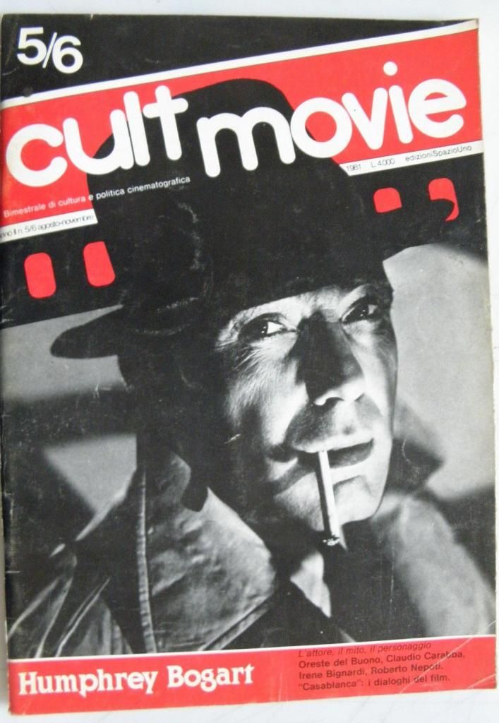 CULT MOVIE magazine side cover Issue 5-6 August-November 1981