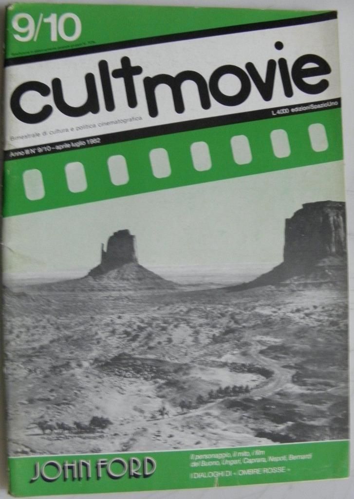 CULT MOVIE magazine side cover Issue 9-10 April-July 1982
