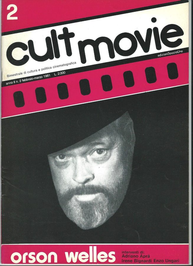 CULT MOVIE magazine side cover Issue 2 February/March 1981