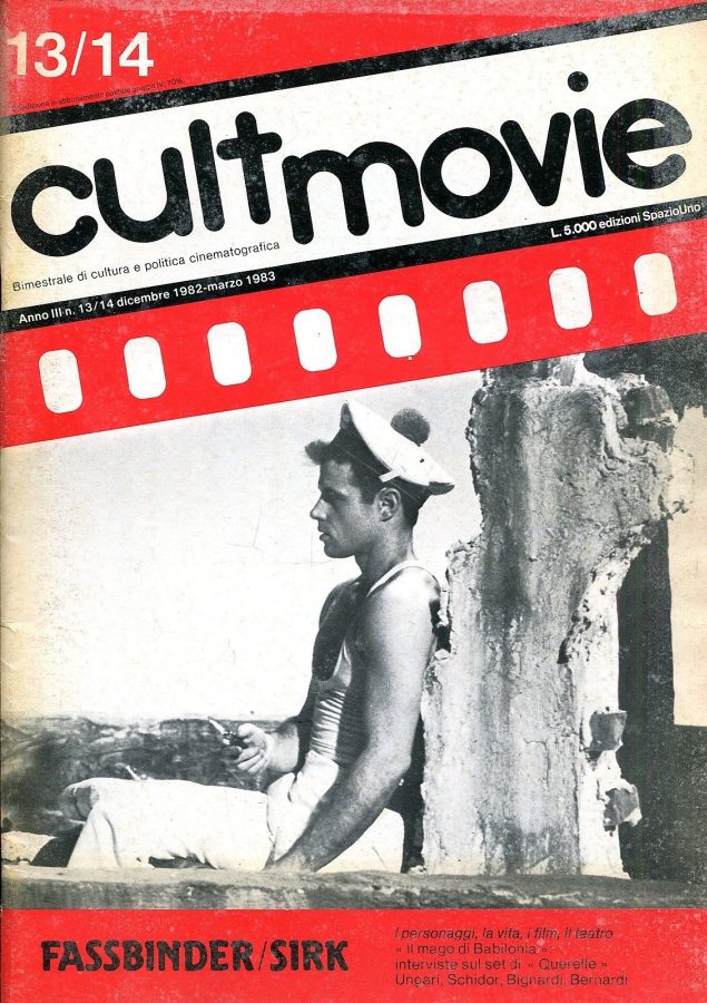 CULT MOVIE magazine side cover Issue 13/14 December 1982