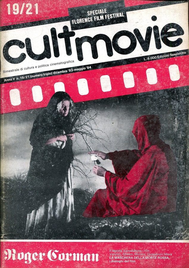 CULT MOVIE magazine side cover Issue 19/21 December 1983