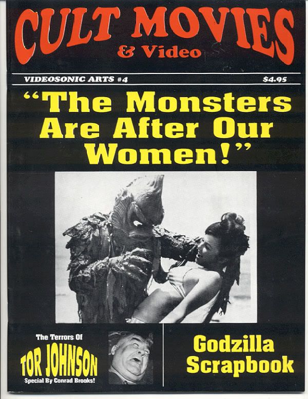 CULT MOVIES magazine side cover Issue 4  1991
