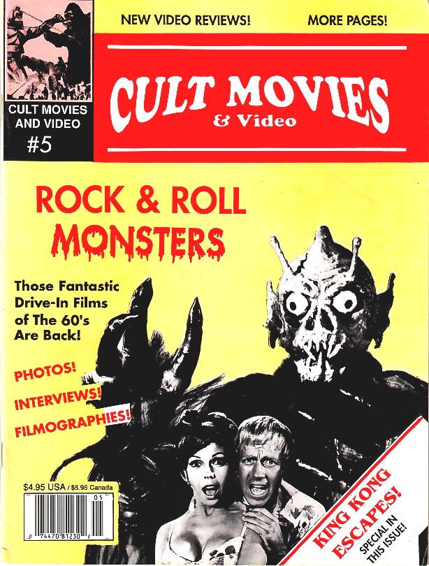 CULT MOVIES magazine side cover Issue 5  1991