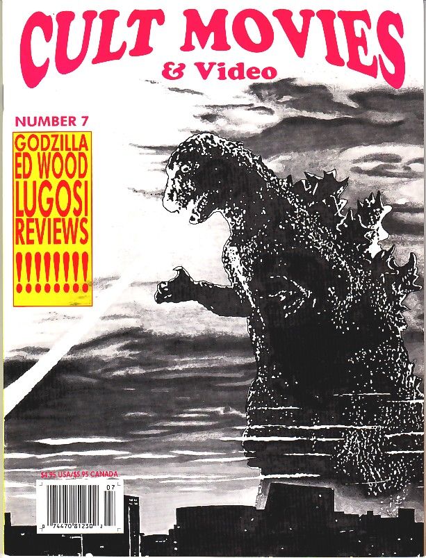 CULT MOVIES magazine side cover Issue 7  1992