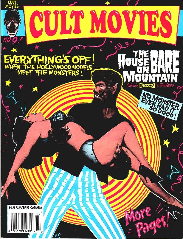 CULT MOVIES magazine side cover Issue 9  1993