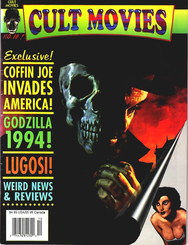 CULT MOVIES magazine side cover Issue 10  1993