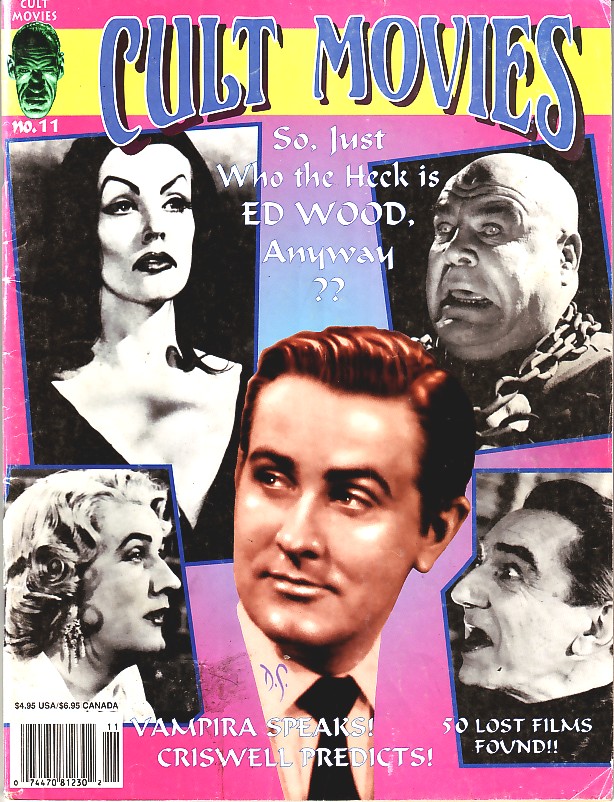 CULT MOVIES magazine side cover Issue 11  1994