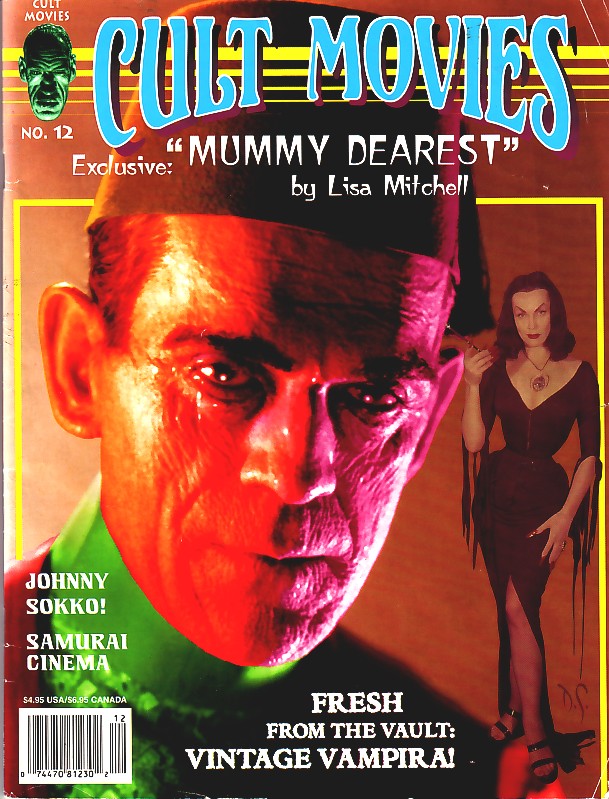 CULT MOVIES magazine side cover Issue 12  1994