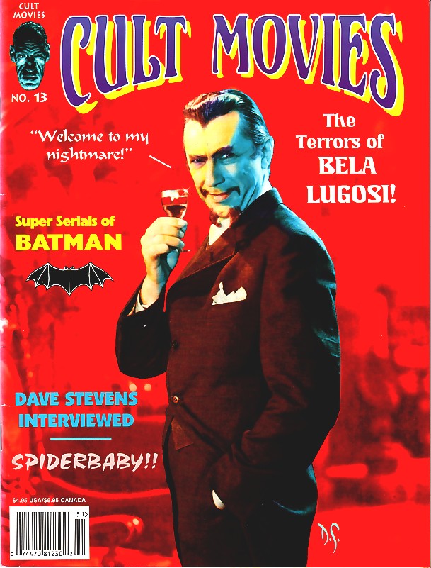CULT MOVIES magazine side cover Issue 13  1995
